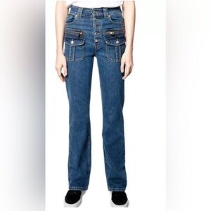 Zadig & Voltaire Eyes Denim Show Jeans in Bleu